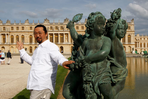 «Je suis très honoré de pouvoir exposer au château de Versailles. Surtout lorsque je réalise son contexte historique», déclare Takashi Murakami. (François Bouchon/Le Figaro)