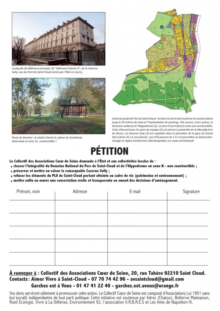 Domaine national Parc de Saint-Cloud - Petition Page 2